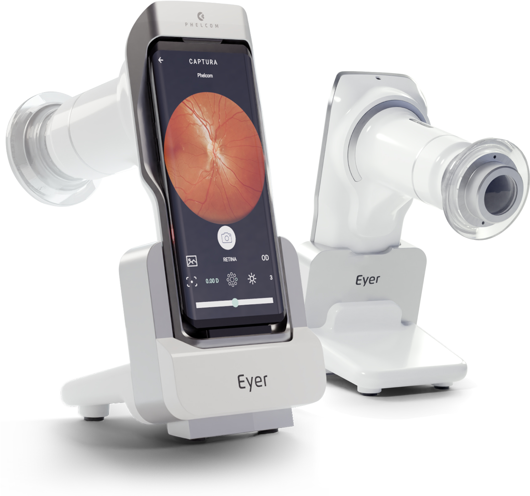 Phelcom Eyer — retinógrafo portátil usado na clínica